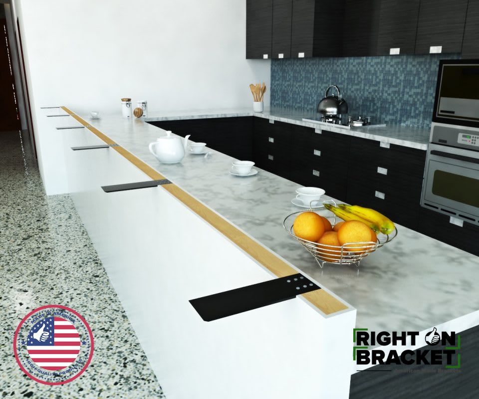 Flat Countertop Support Bracket