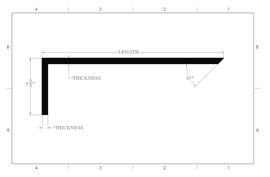 L Countertop Bracket