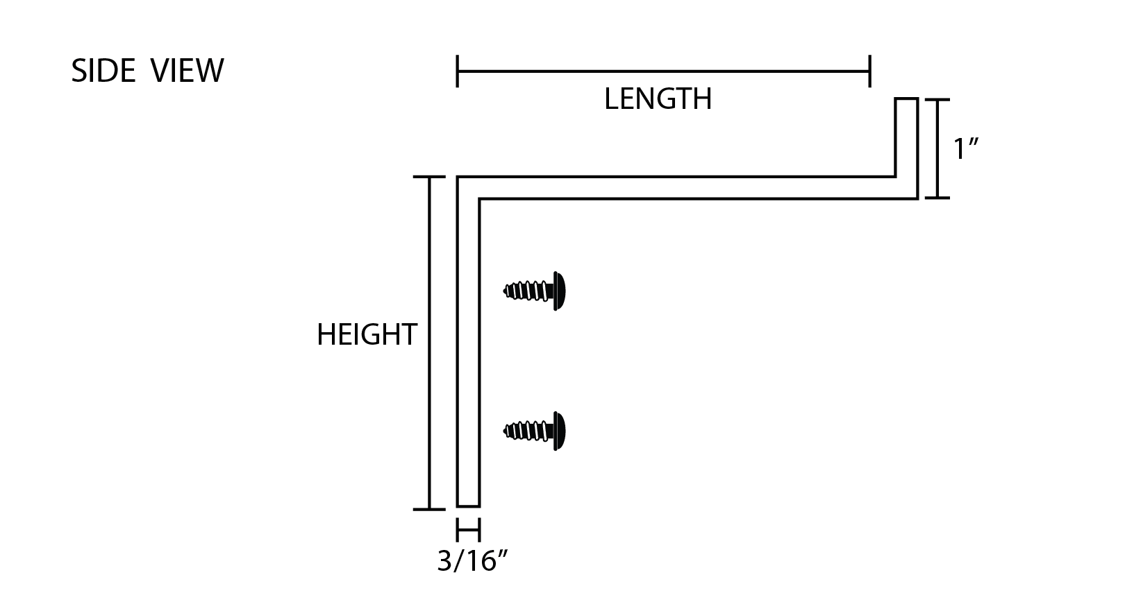 Lip Shelf Bracket
