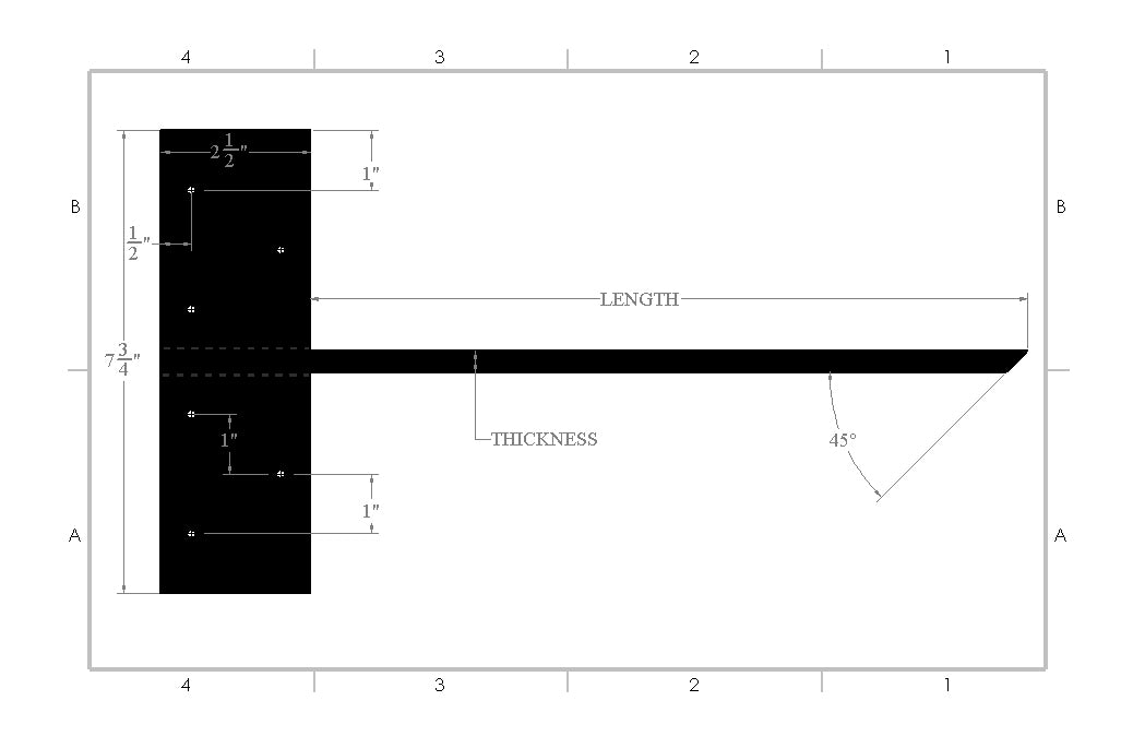 Heavy Duty Floating Shelf Bracket