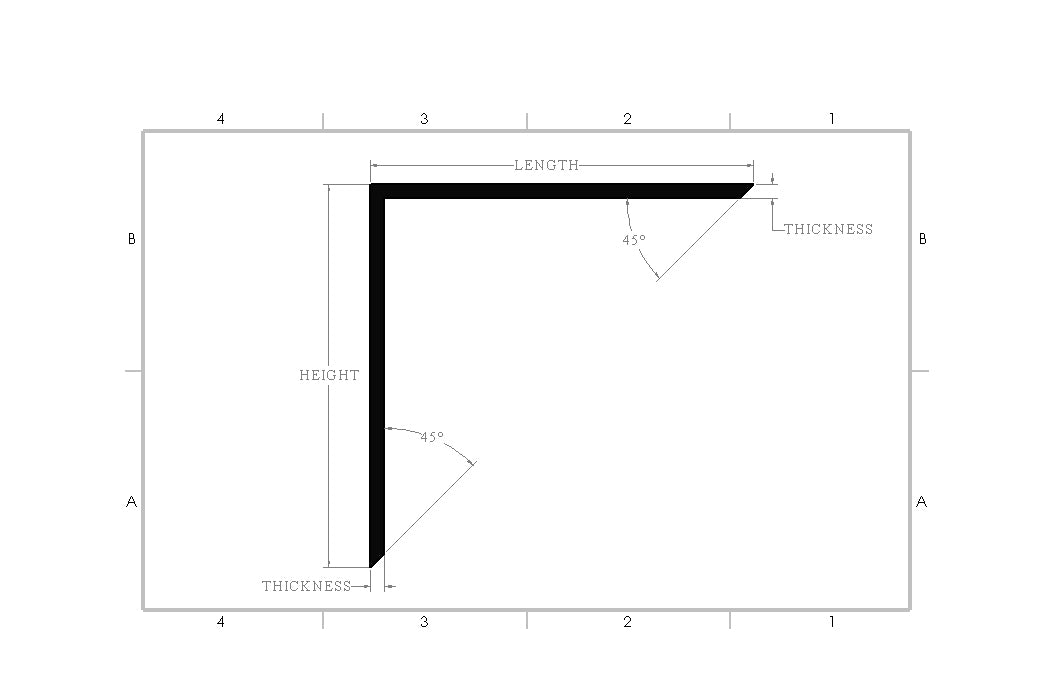 Heavy Duty L Bracket