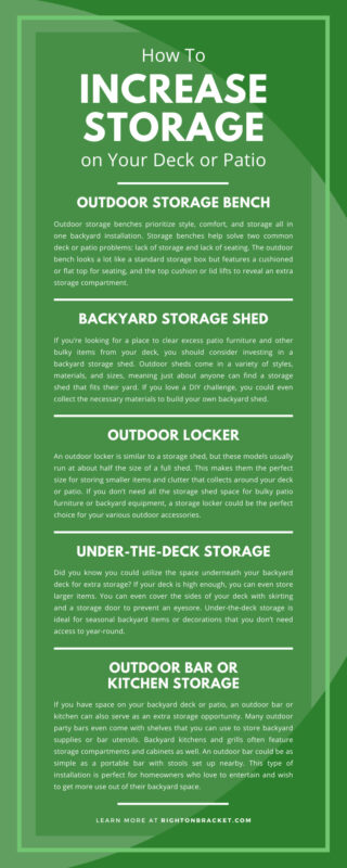 How To Increase Storage on Your Deck or Patio