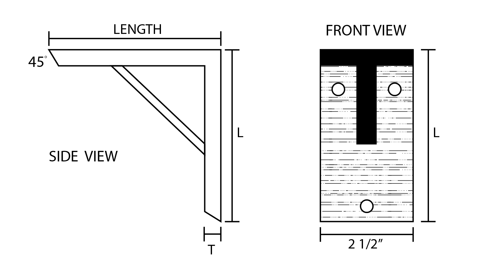 Reinforced Shelf Bracket