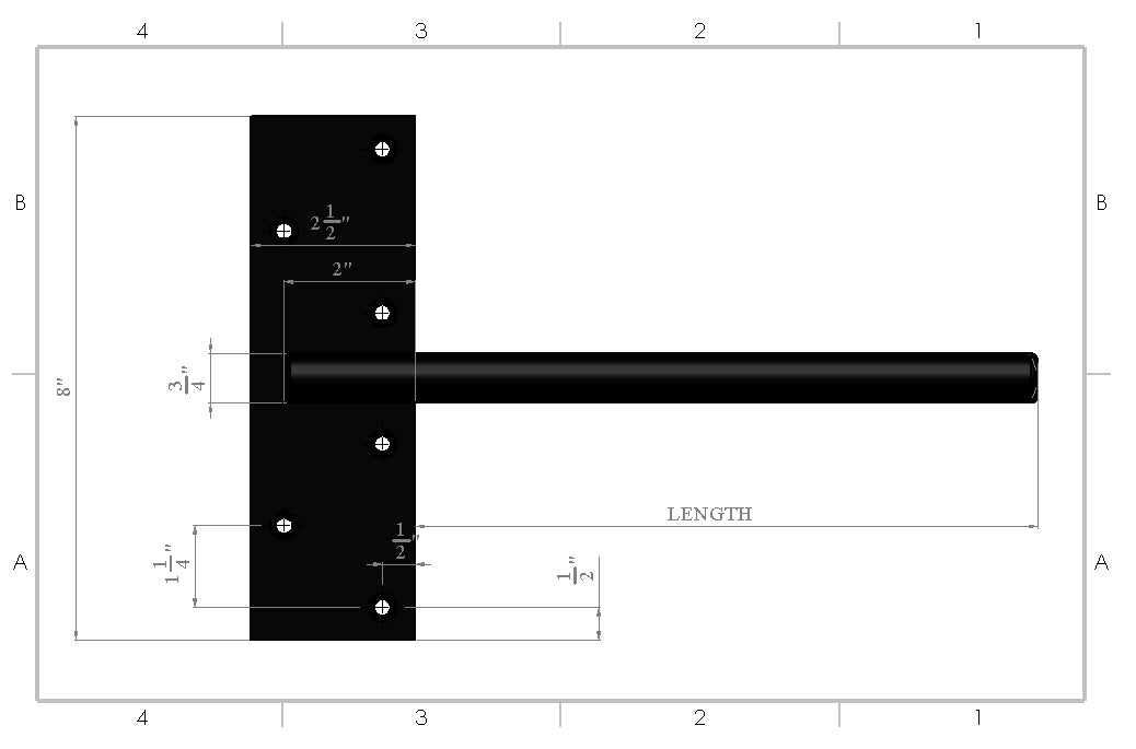 Floating Mantel Bracket