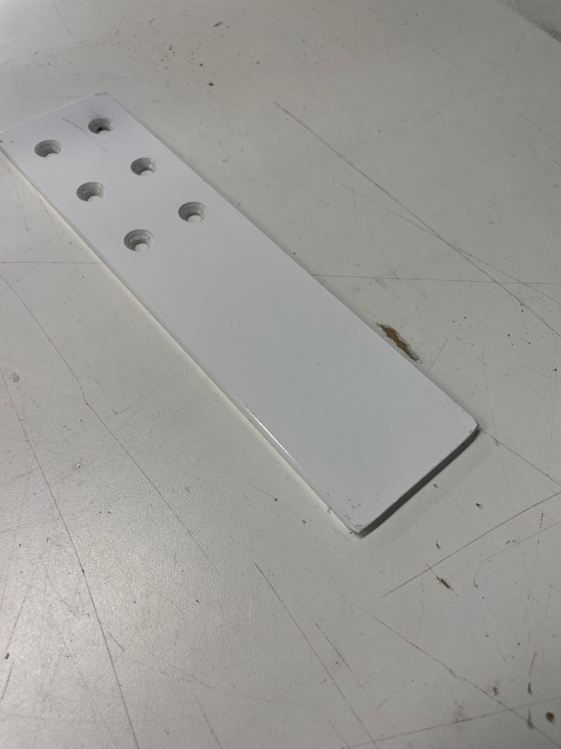 White Countertop Overhang Bracket