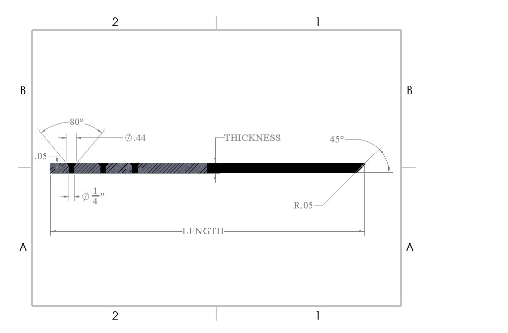 Flat Countertop Support Bracket