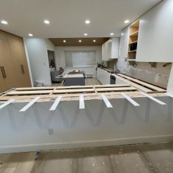 White Flat Countertop Support Bracket