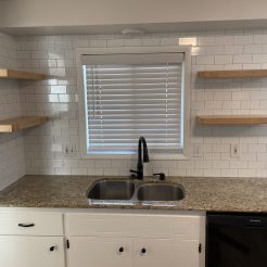 Floating Kitchen Shelves
