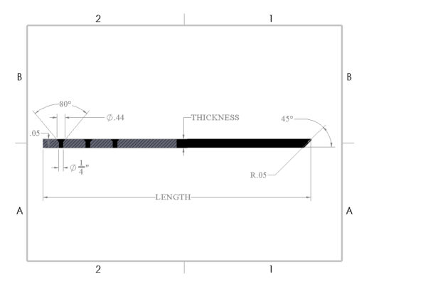 Steel Countertop Bracket Specs