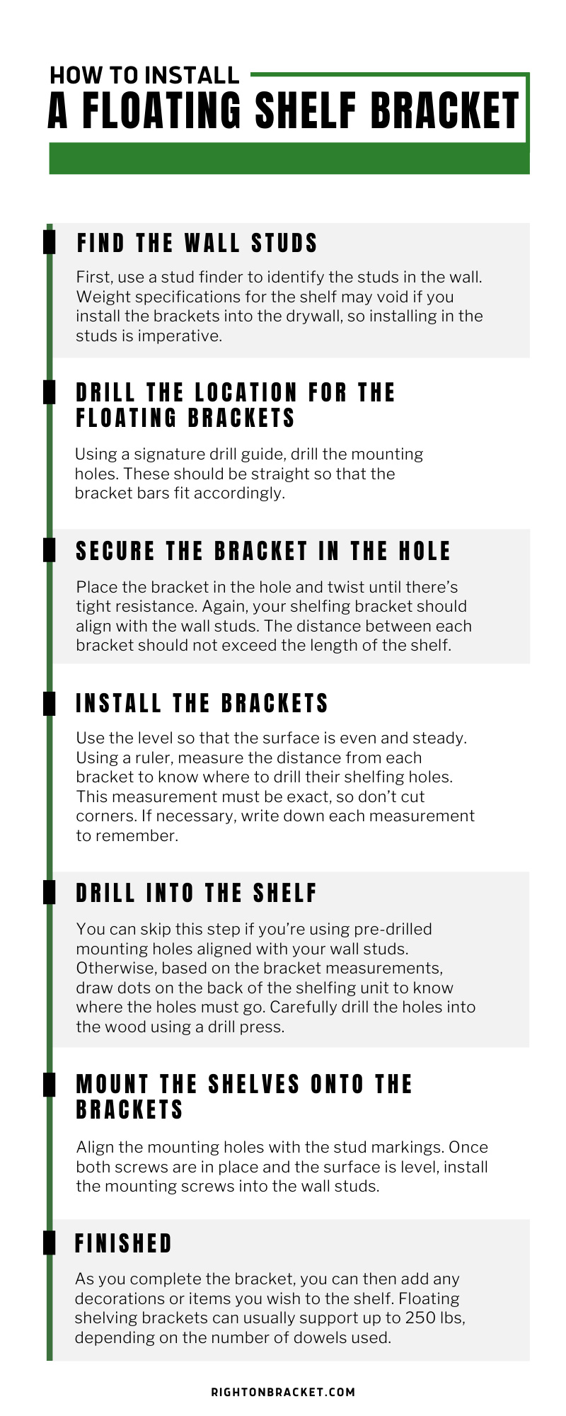 How to Install a Floating Shelf Bracket