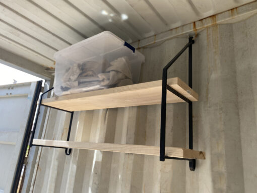 Shipping Container Shelf System