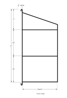 Shipping Container Shelf Bracket 3 Tier