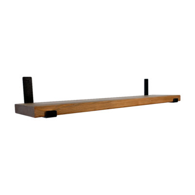 Wood Shelf with Modern Brackets