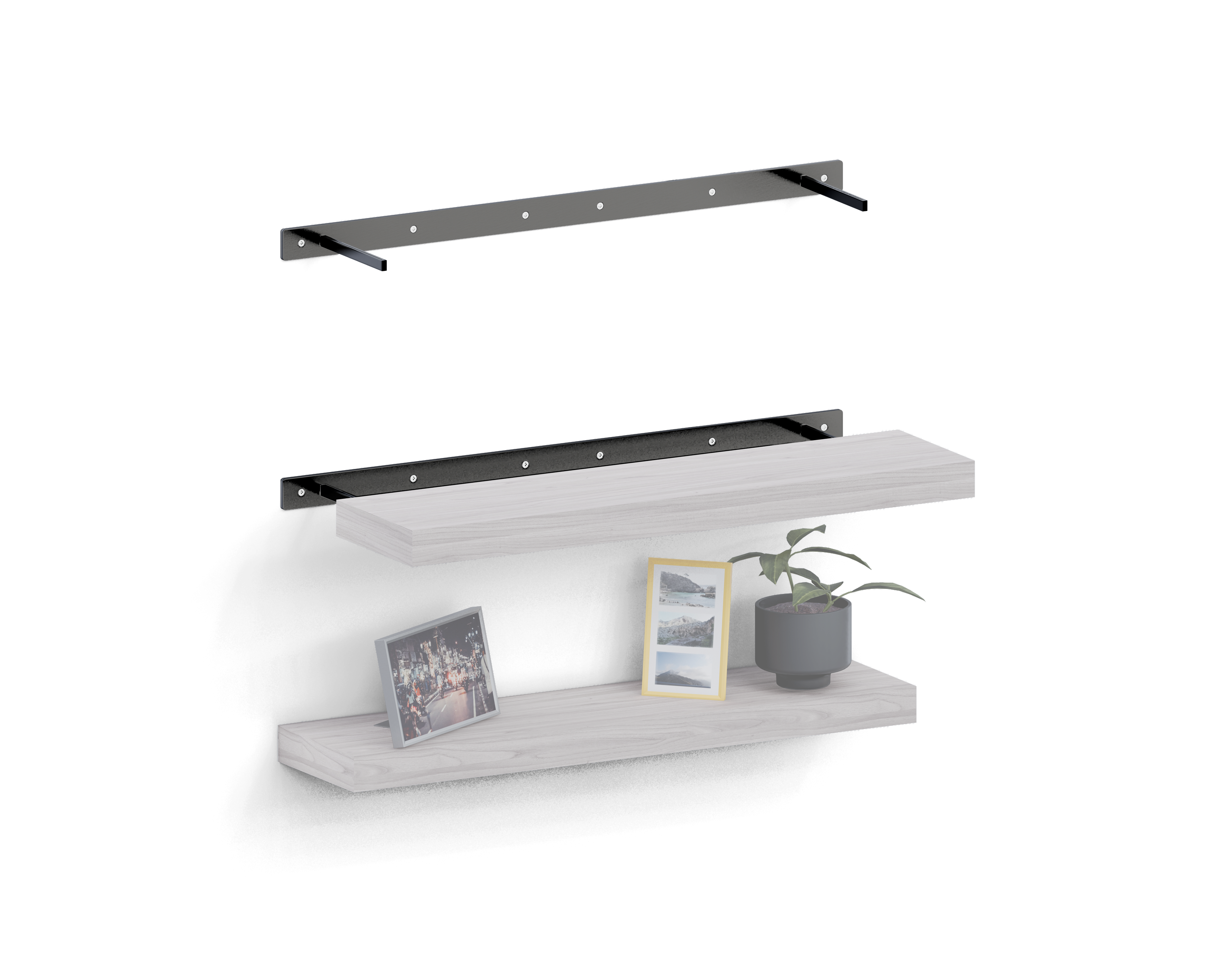 Floating Shelf Bracket - Strong Design & Easy Installation - USA Made!