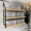 Garage Shelving With Organized Containers