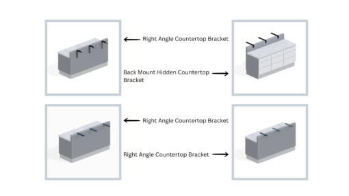 Countertop Support Bracket Styles - Right On Bracket