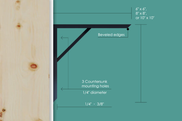 Reinforced Shelf Bracket