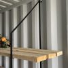 DIY Shipping Container Shelves