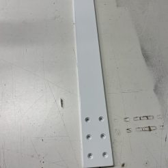 Large White Countertop Overhang Bracket