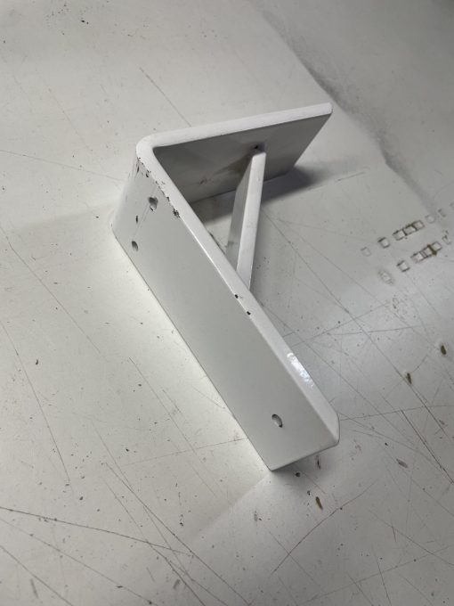 White Reinforced Shelf Bracket