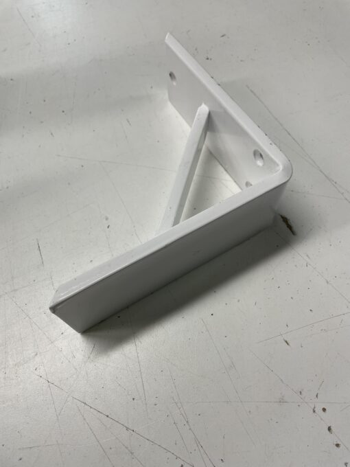 White Reinforced Shelf Bracket