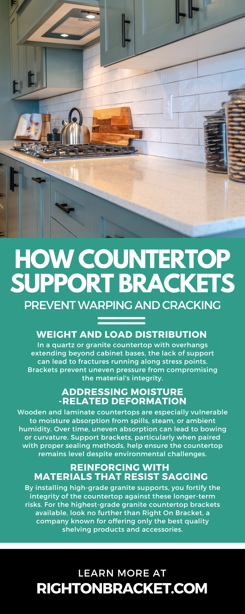 How Countertop Support Brackets Prevent Warping and Cracking